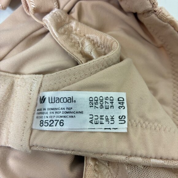 Wacoal Awareness No Underwire Bra Sand Beige Size 34D - Picture 6 of 7